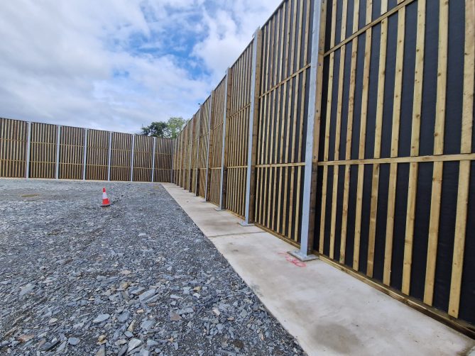 Absorbent Sound Screen Installation Snowdonia Nation Park Wales 6
