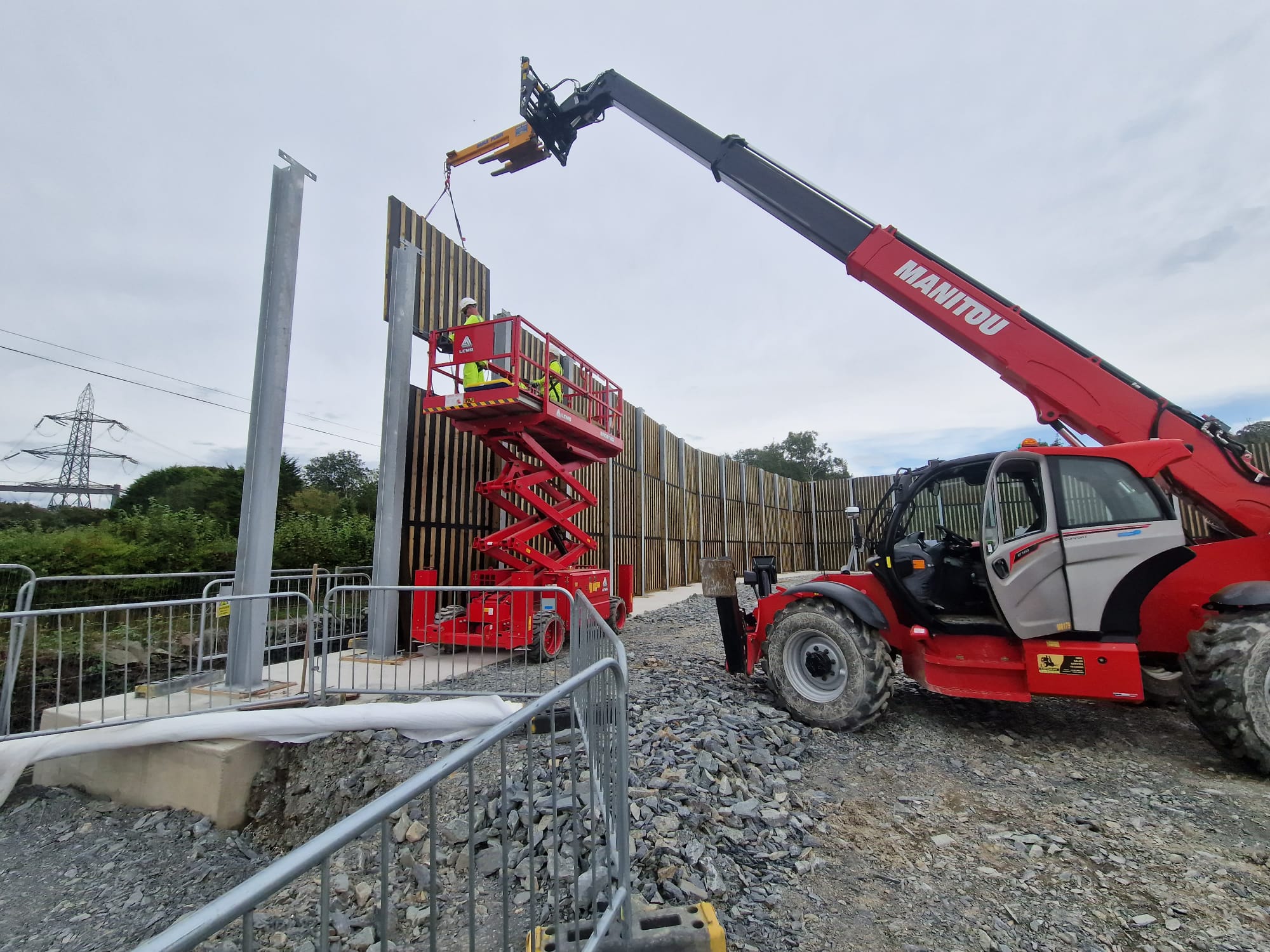 Absorbent Sound Screen Installation Snowdonia Nation Park Wales 3